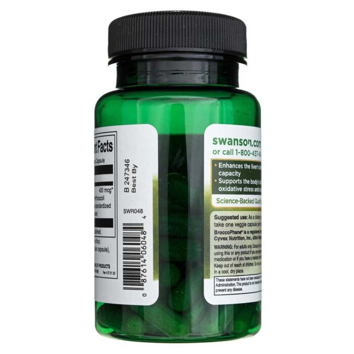 Swanson Sulforafan 400 mcg - 60 kapsułek - obrazek 3