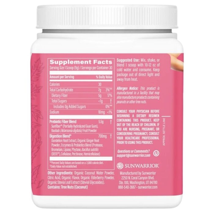 Sunwarrior Shape Core Cleanser, lodowa truskawka - 270 g - obrazek 3