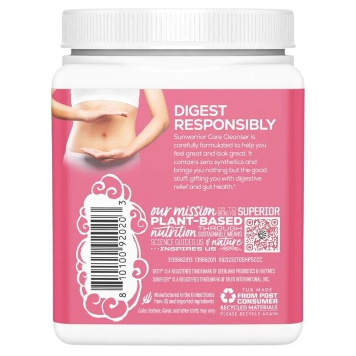Sunwarrior Shape Core Cleanser, lodowa truskawka - 270 g - obrazek 5