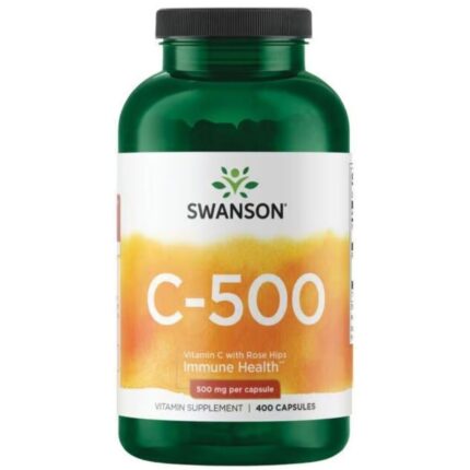 Swanson Witamina C 500 mg z dziką różą - 250 kapsułek