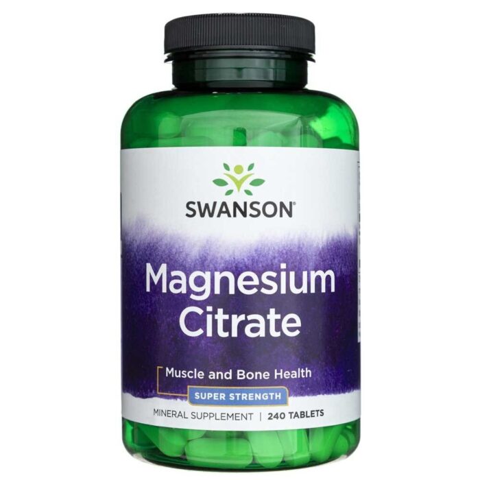Swanson Cytrynian Magnezu 225 mg - 240 tabletek - obrazek 1