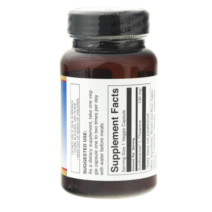 Swanson L-Teanina Suntheanine 100 mg - 60 kapsułek - obrazek 2