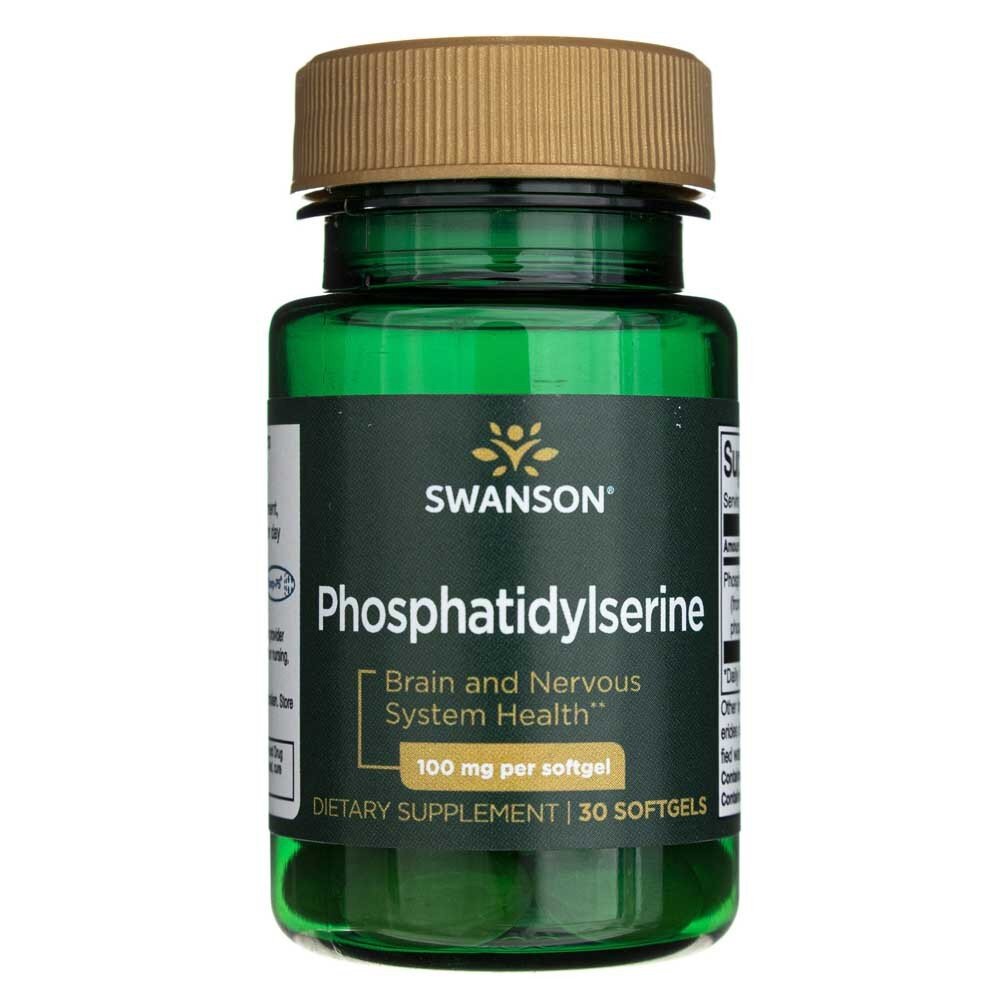 swu125-1-1-1.jpg Swanson Fosfatydyloseryna (Phosphatidylserine) 100 mg - 30 kapsułek - obrazek 1