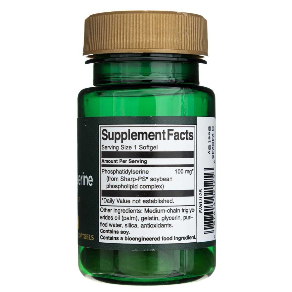 swu125-2-1-1.jpg Swanson Fosfatydyloseryna (Phosphatidylserine) 100 mg - 30 kapsułek - obrazek 2