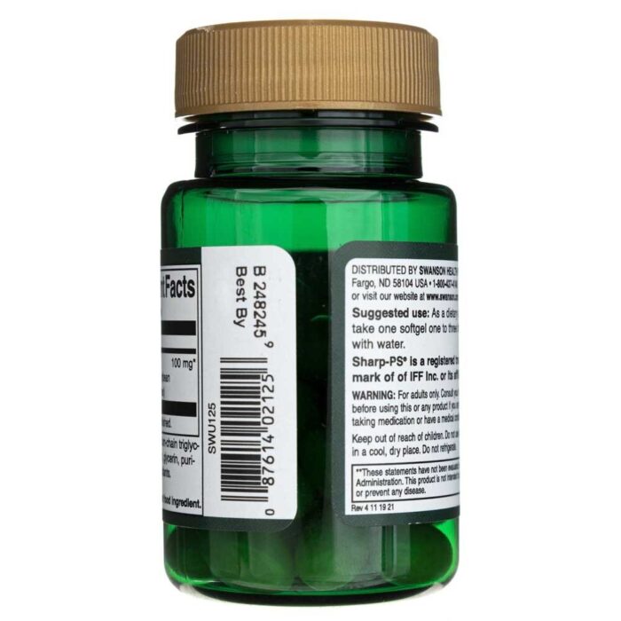Swanson Fosfatydyloseryna (Phosphatidylserine) 100 mg - 30 kapsułek - obrazek 3