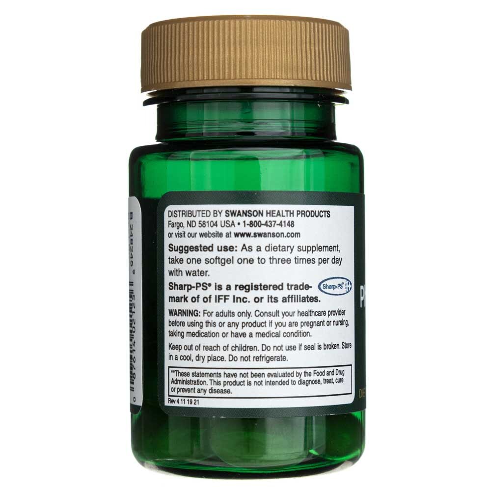 swu125-5-1-1.jpg Swanson Fosfatydyloseryna (Phosphatidylserine) 100 mg - 30 kapsułek - obrazek 5