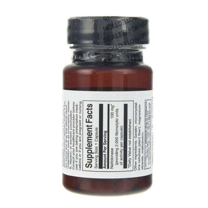Swanson Nattokinase (Nattokinaza) 100 mg - 30 kapsułek - obrazek 3