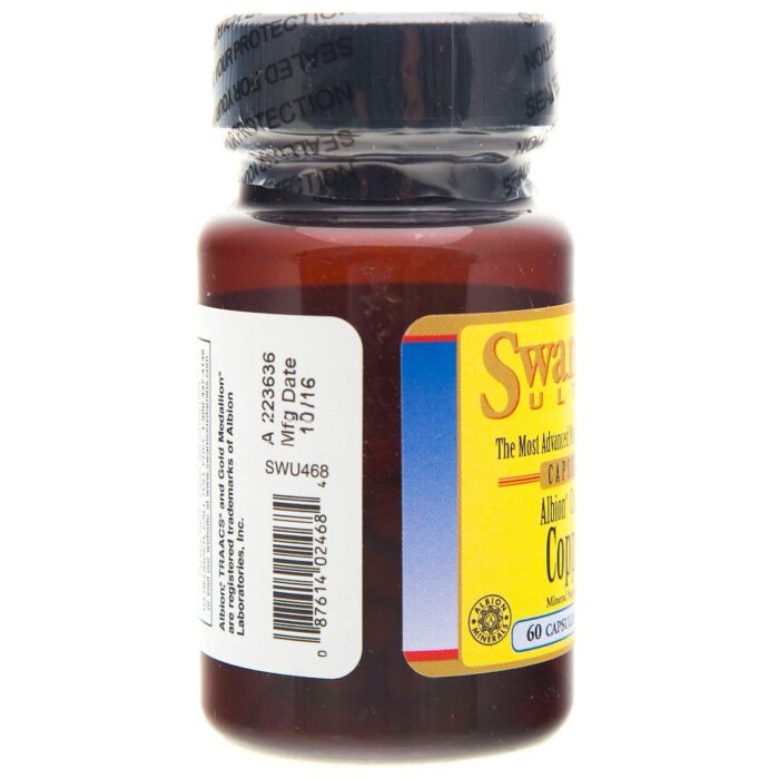 Swanson Albion Chelat Miedzi 2 mg - 60 kapsułek - obrazek 2
