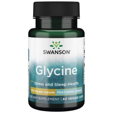 Swanson AjiPure Glicyna 500 mg - 60 kapsułek