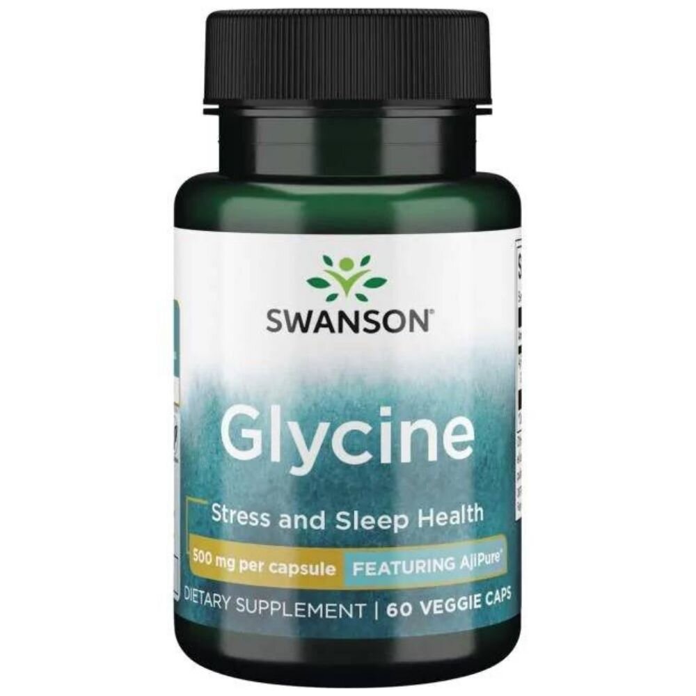 swu509-1-1.jpg Swanson AjiPure Glicyna 500 mg - 60 kapsułek - obrazek 1