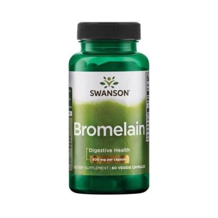 Swanson Bromelina Maksymalna Moc 1200 GDU - 60 kapsułek