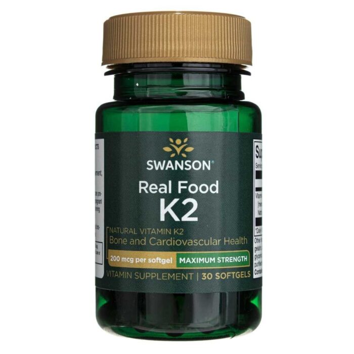 Swanson Witamina K2 MK7 200 mcg - 30 kapsułek - obrazek 1