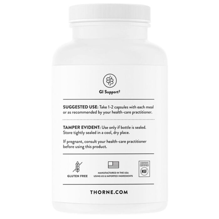 Thorne Research Betaina HCL i Pepsyna - 225 kapsułek - obrazek 2