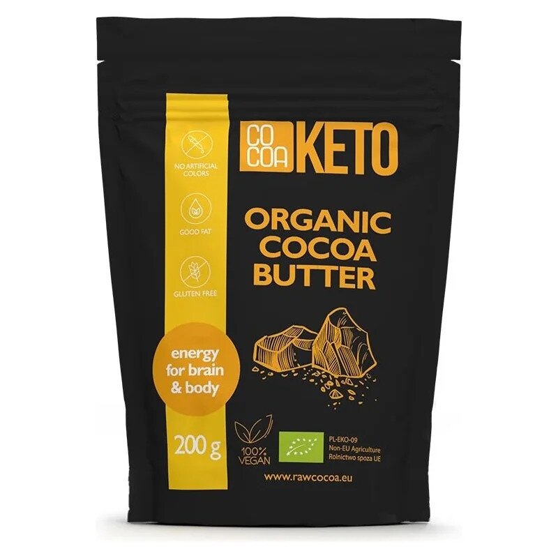 tluszcz-kakaowy-cocoa-keto-200g-bio-bp-2.jpg TŁUSZCZ KAKAOWY BEZGLUTENOWY KETO BIO 200 g - COCOA - obrazek 1