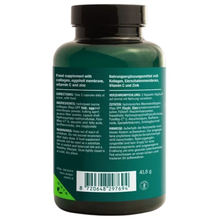 Vitalized Collagen, Kolagen typ I, II, V, X - 60 kapsułek - obrazek 2