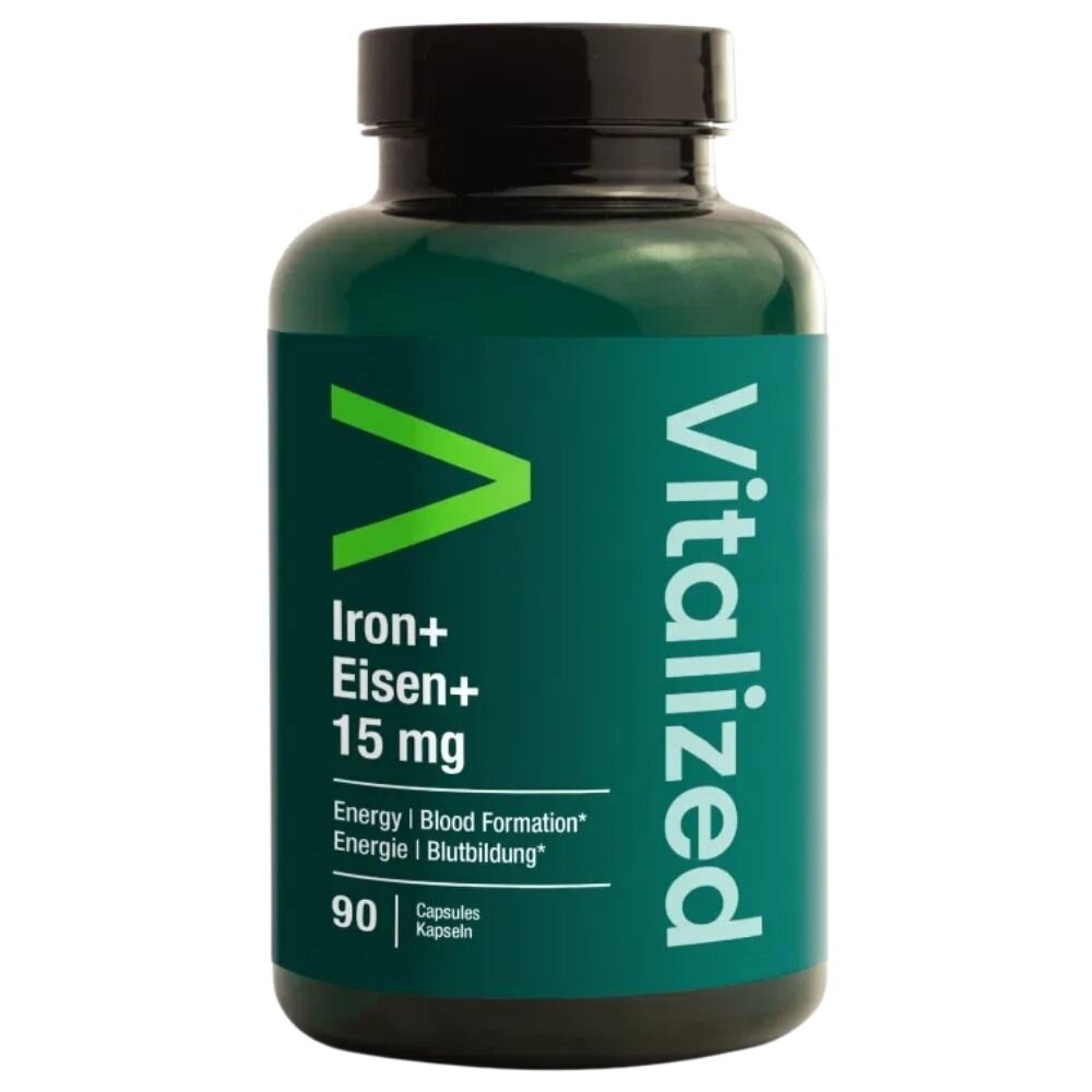 vital40007-1-1.jpg Vitalized Iron+, Żelazo 15 mg - 90 kapsułek - obrazek 1