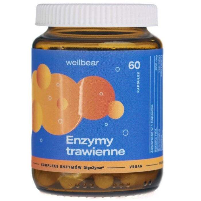 Wellbear Enzymy trawienne - 60 kapsułek - obrazek 1