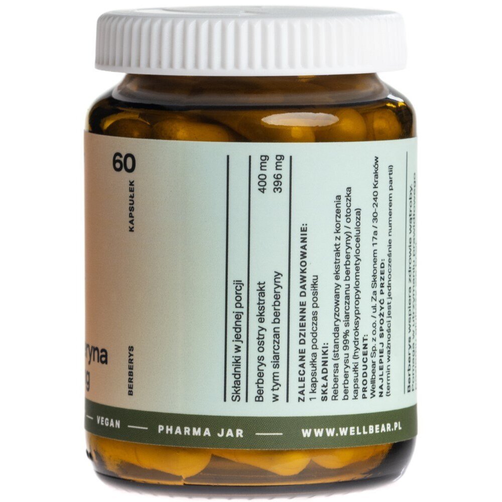 well-0679-berberyna-3-1.jpg Wellbear Berberyna (Berberys) 400 mg - 60 kapsułek - obrazek 3