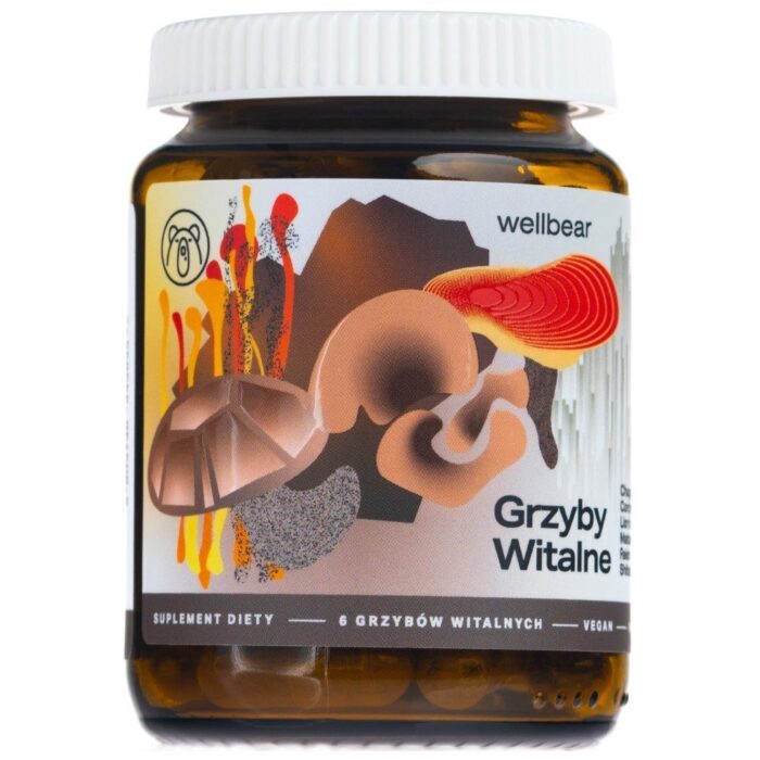 Wellbear Grzyby witalne - 60 kapsułek - obrazek 1