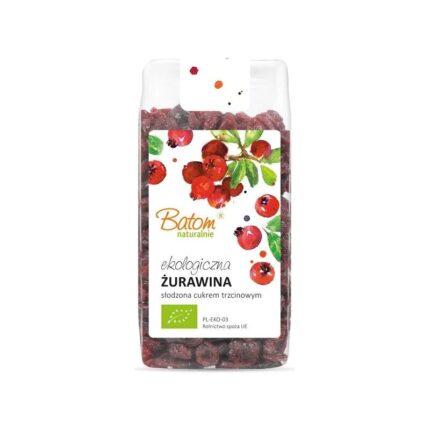 Żurawina słodzona 125g BATOM BIO