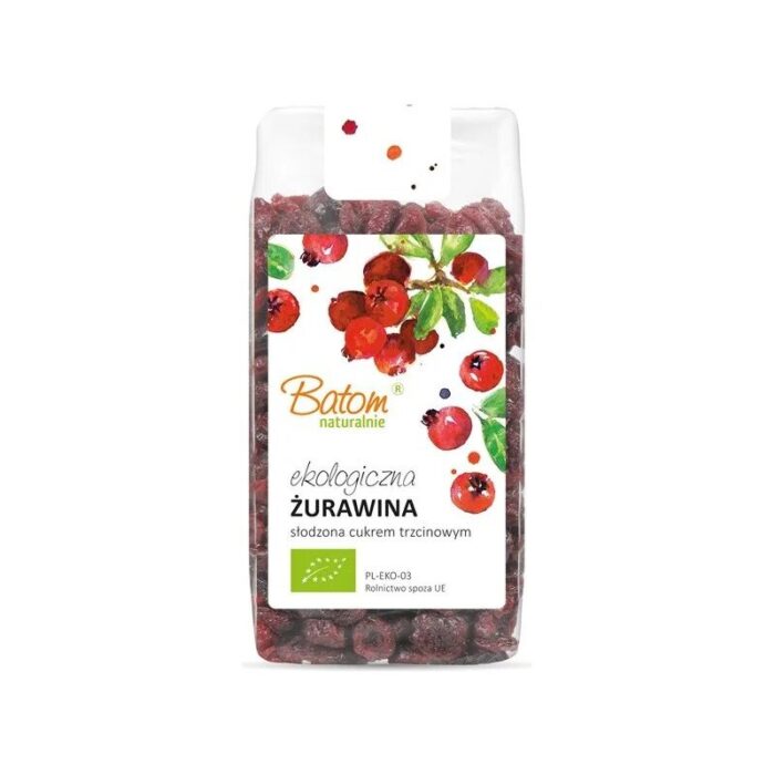Żurawina słodzona 125g BATOM BIO - obrazek 1